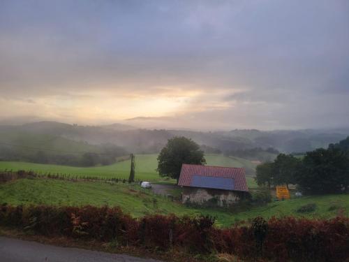 Sunglow on French Pyrenees