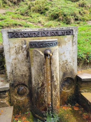 Drinking fountain before entering Spain