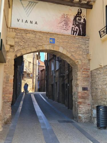 Viana is a beautiful town where we stopped for a rest on a long day of walking.