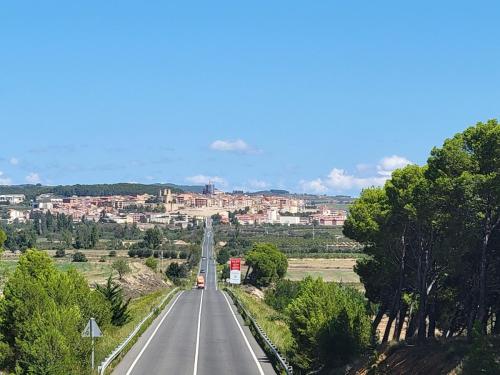 Logrono in the distance