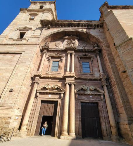 Church of the Assumption facade in Navarette