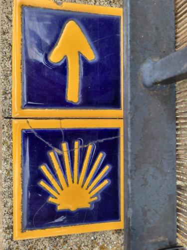 Beautiful ceramic tile camino sign!