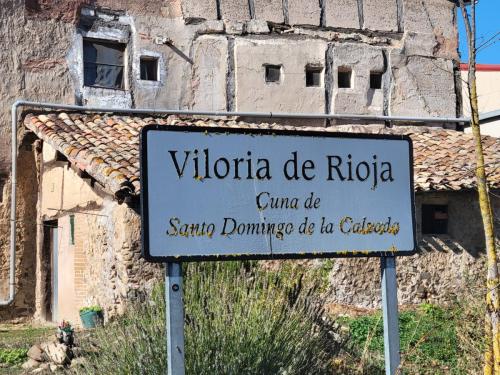 Sign entering Viloria de la Rioja