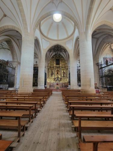 Inside the church at Belorado