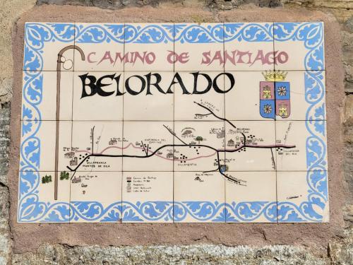 Belorado's map of the El camino