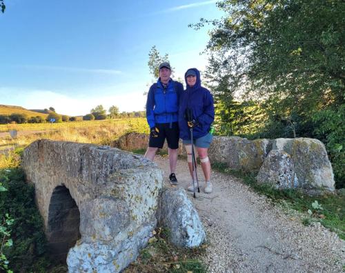 Standing on a bridge built in the 13th century