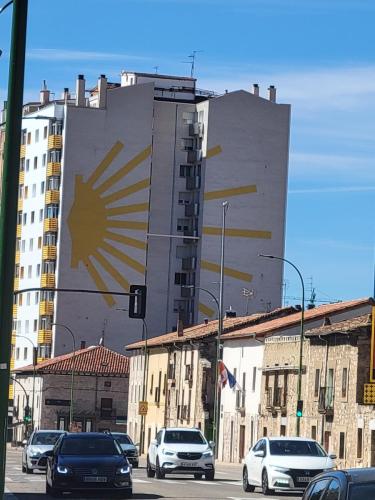 Though we ended up on the industrial path, there were still sign of camino!