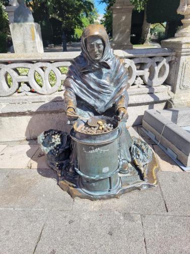 Bronze sculpture near the city gate