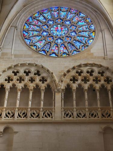 Rose window in the cathedral