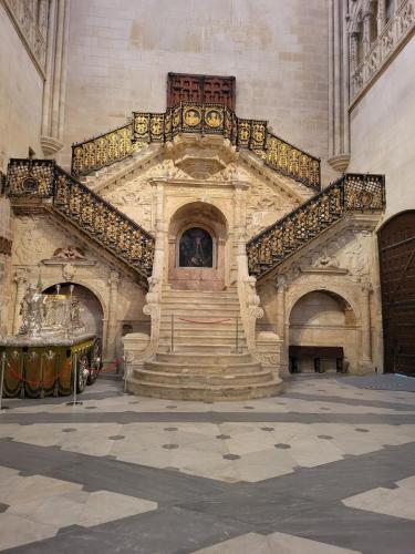 Staircase to a different street entrance, allowing for the difference in ground level.