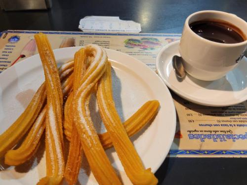 Churros con chocolate!