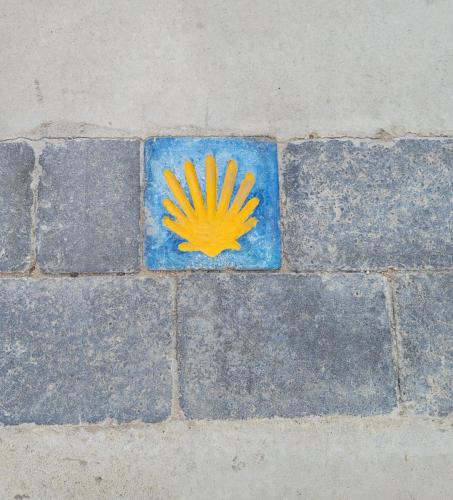 Camino symbol in Tarjados