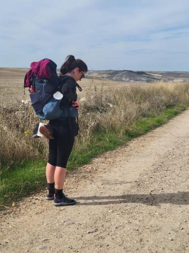 A lovely young Italian doctor we met, who is spending the wait time for residency, walking the camino.