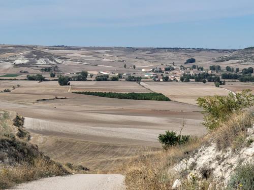 View of Hornillos del Camino as we approach.