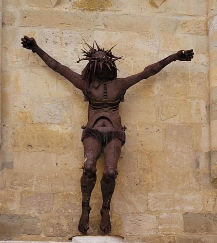 Striking crucifix