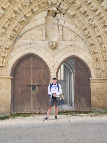 Dale under the arch where bread was left for pilgrims