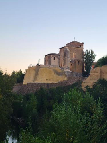 12th century Fransiscan abbey, Abadia Santa Maria de Benevivere, on Rio Carrio