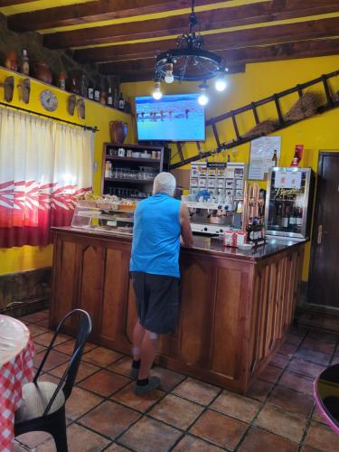 Bar area of our hostal.