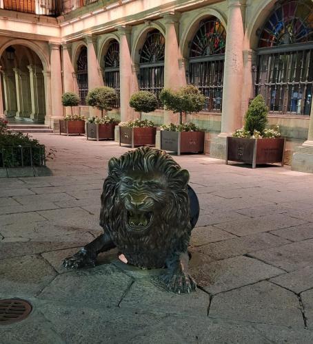 Lion in front of city hall