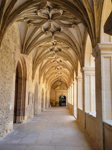 San Isodoro looking down the Gothic style cloister