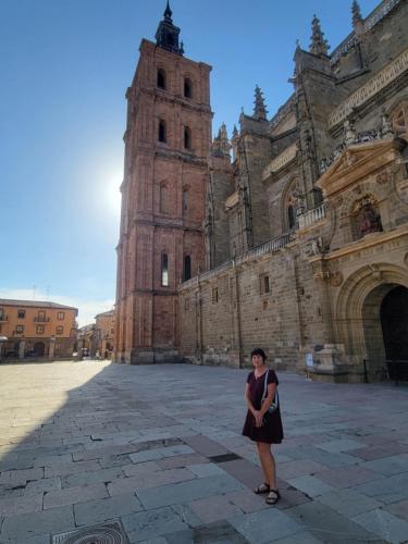 Side plaza with bell tower