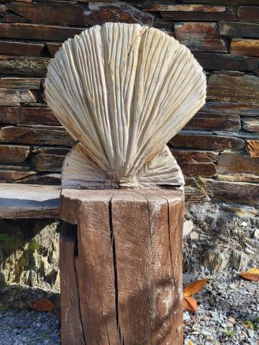 Interesting scallop sculpture.