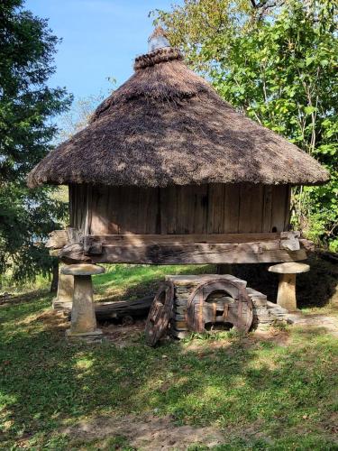 Hut on pilings