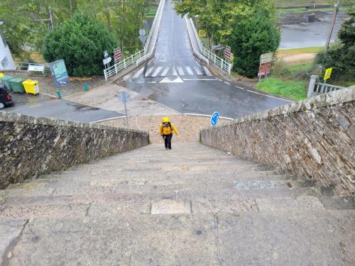 And the actual steps UP to Portomarin!