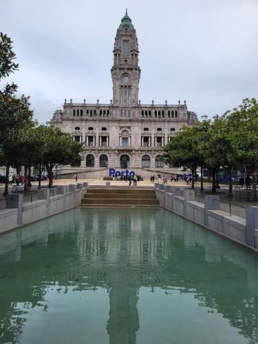 City Hall and reflecting pool