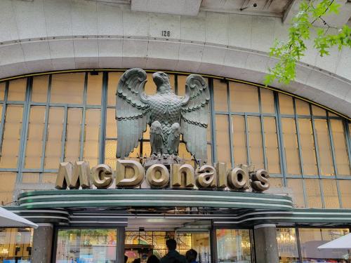 Entrance to Europe's poshest MacDonalds