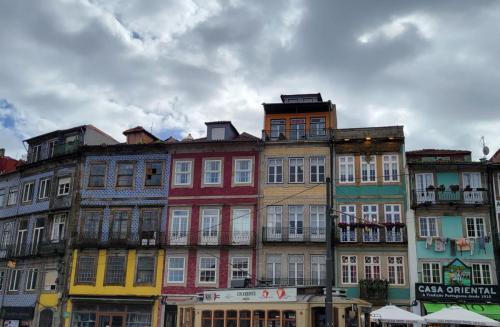 Various tile on adjacent buildings