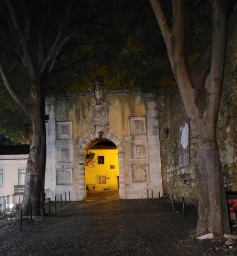 "Our" archway at night