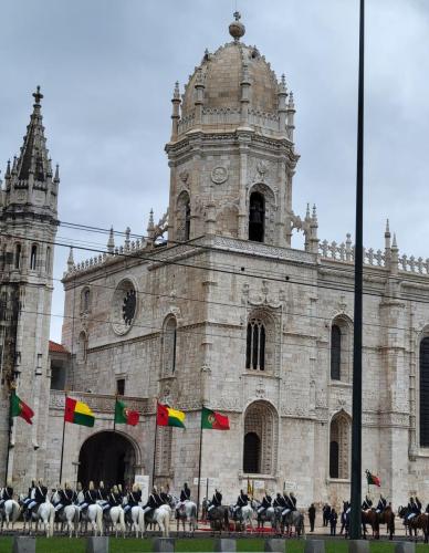 Dress parade at.the Monastery of the Jeromimos